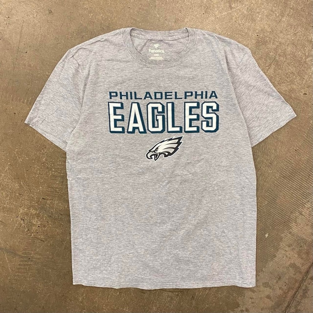 Philadelphia Eagles NFL Vintage Style Midnight Green Football T-Shirt Size Large